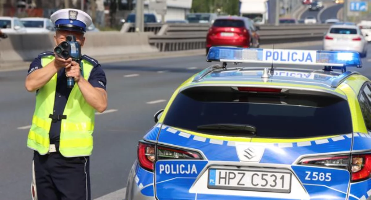 Policja, Uwaga! Akcja Prędkość - zdjęcie, fotografia