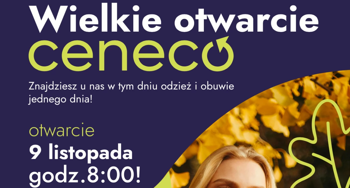 Promocje, Otwarcie nowego sklepu modną odzieżą używaną CENECO listopada! - zdjęcie, fotografia