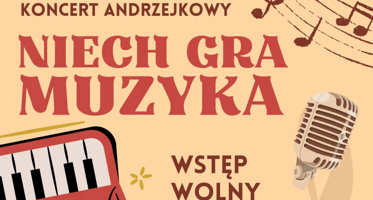 Koncerty, Niech muzyka koncert andrzejkowy Pomoc - zdjęcie, fotografia