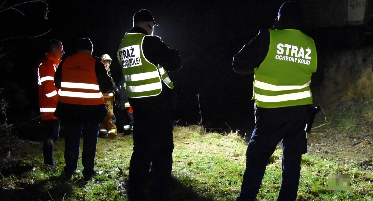 Kronika policyjna, Nocna tragedia torach - zdjęcie, fotografia