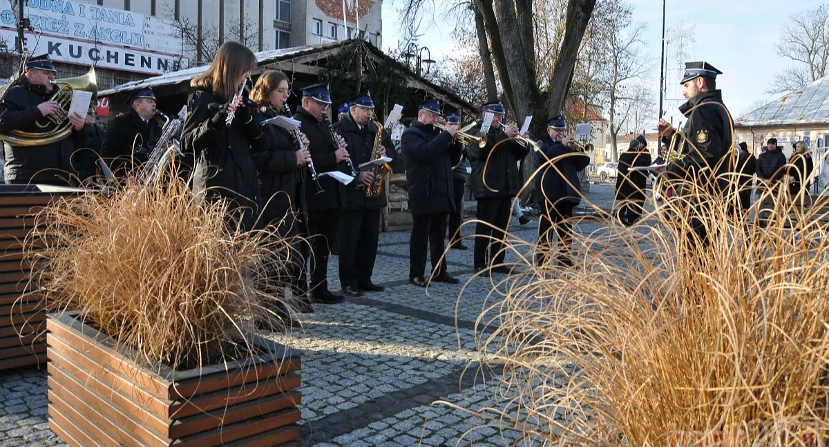 Muzyka, Kolędowanie Orkiestrą Dętą Kraśnik Rynku - zdjęcie, fotografia