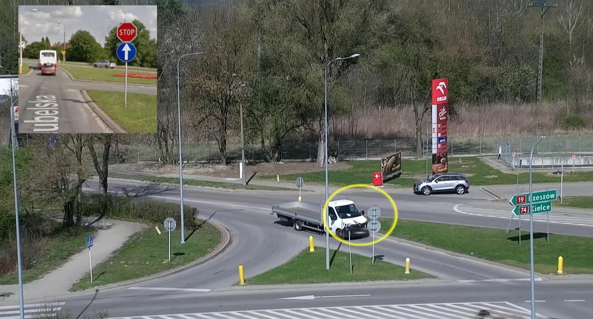 Policja, pilnował STOPa - zdjęcie, fotografia