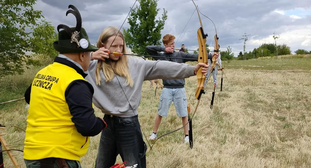 Łucznictwo, Najpierw nauka później rywalizacja Łucznicza sobota Osiedlu Piaski - zdjęcie, fotografia
