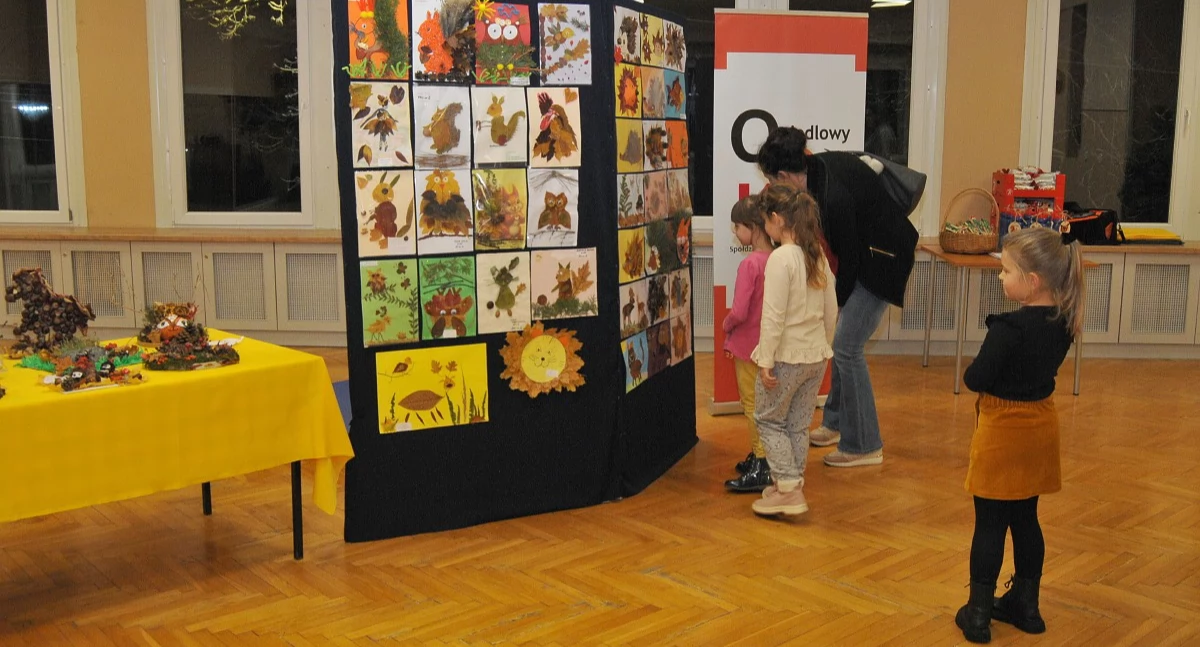 Konkursy, Liściasty Zwierzyniec jesienny konkurs plastyczny dzieci - zdjęcie, fotografia