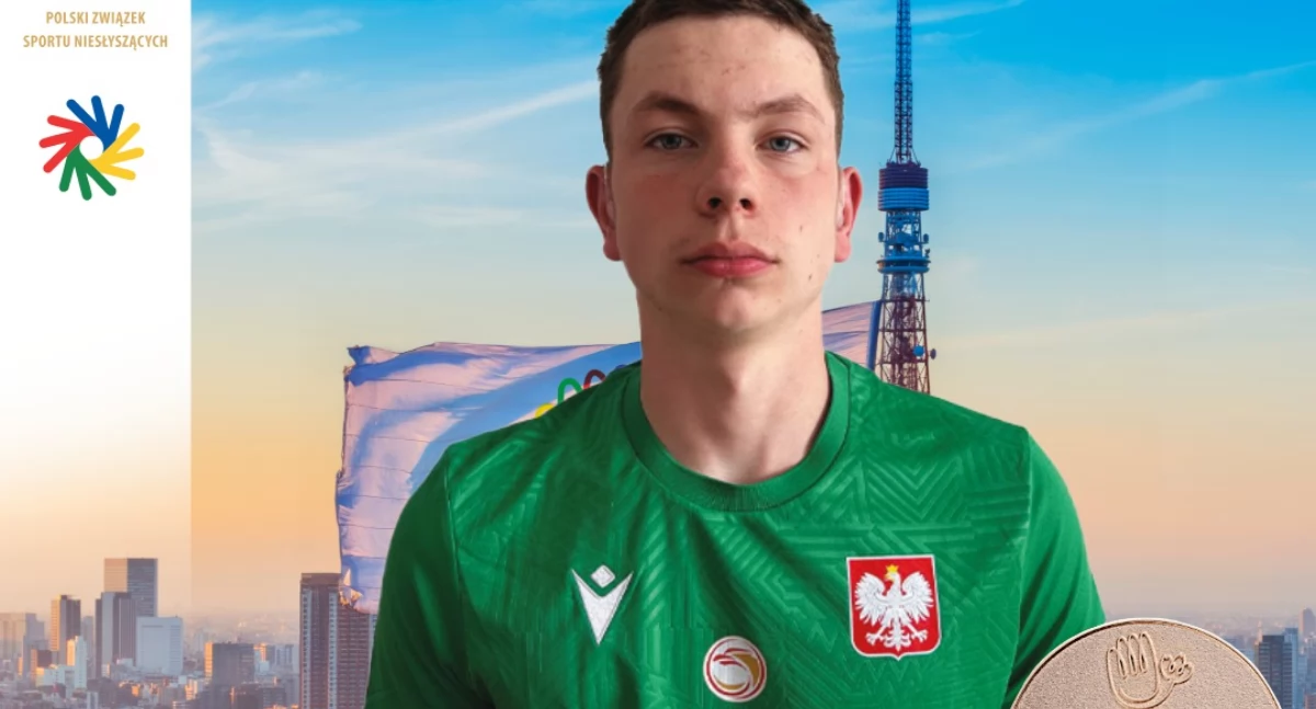 Pływanie, Brązowy medal Rafała Wójcika Letnich Igrzyskach Głuchych Tokio - zdjęcie, fotografia