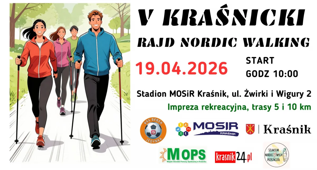 Inne sporty, Wracamy przerwy kwietniu Kraśnicki Nordic Walking - zdjęcie, fotografia