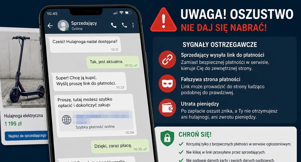 Kronika policyjna, Miała hulajnoga stracone pieniądze - zdjęcie, fotografia