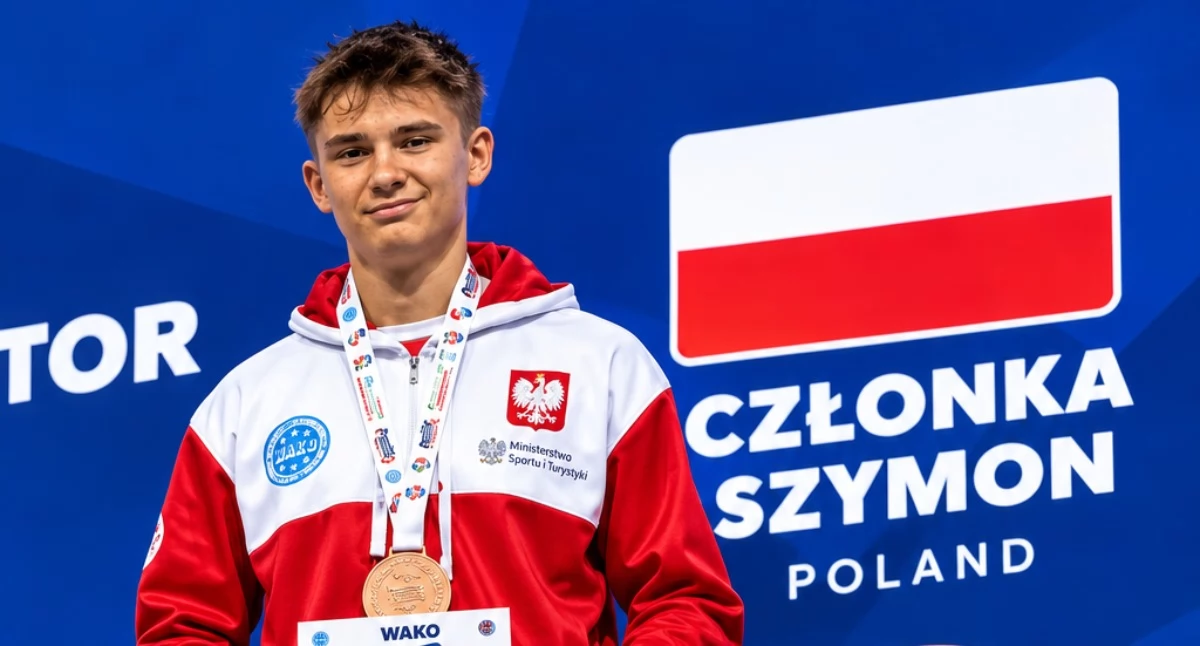 Sporty walki, Szymon Członka brązowym medalem Mistrzostw Świata juniorów kickboxingu - zdjęcie, fotografia